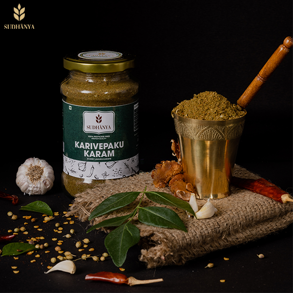 Organic Karivepaku Podi (Curry Leaf Powder)