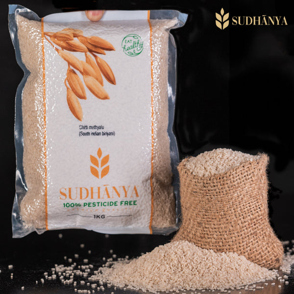 Organic Chitti Muthyalu (South Indian Biryani Rice)